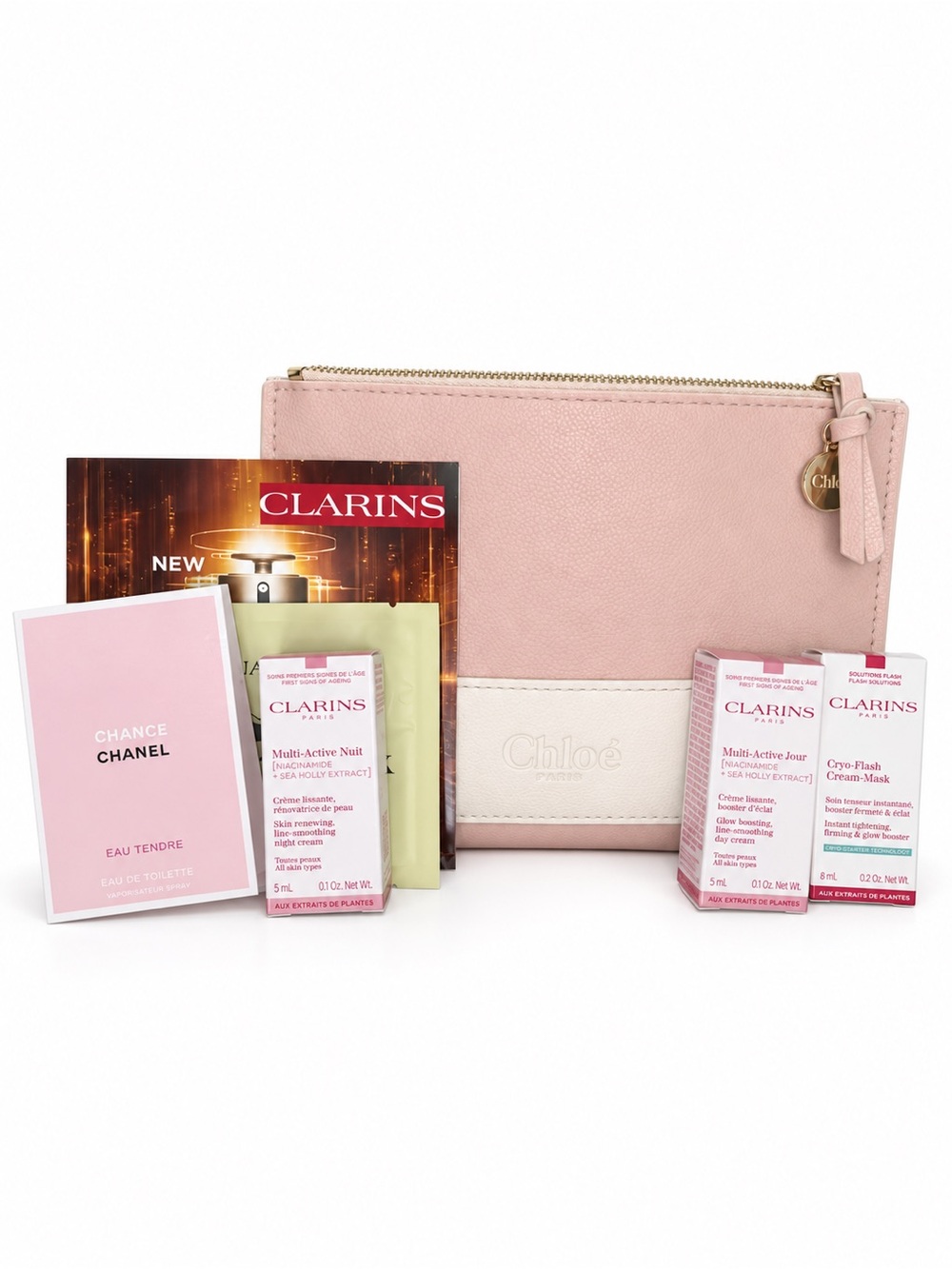 Clarins Beauty Bundle with Chloe Beauty bag